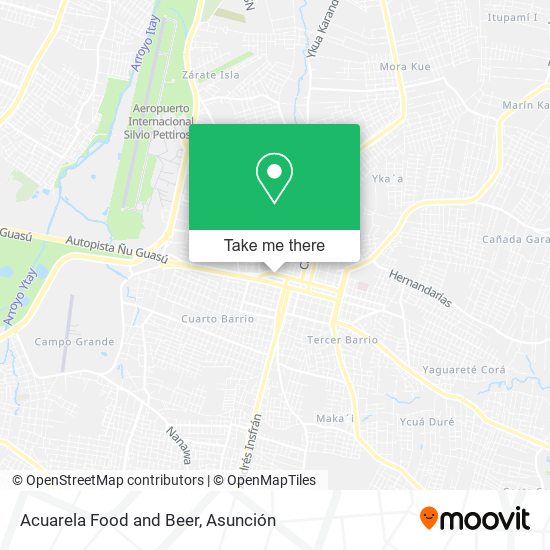 Acuarela Food and Beer map