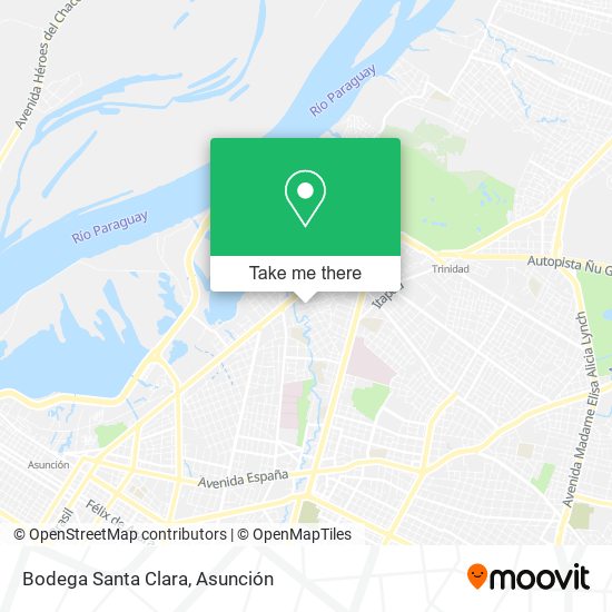 Bodega Santa Clara map