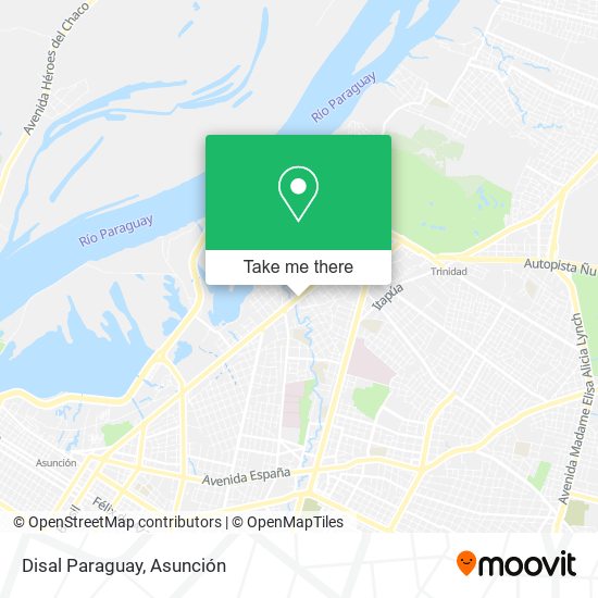 Mapa de Disal Paraguay