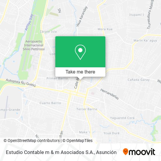 Mapa de Estudio Contable m & m Asociados S.A.
