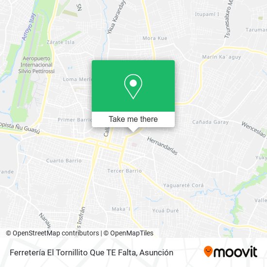 Ferretería El Tornillito Que TE Falta map