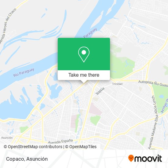 Mapa de Copaco