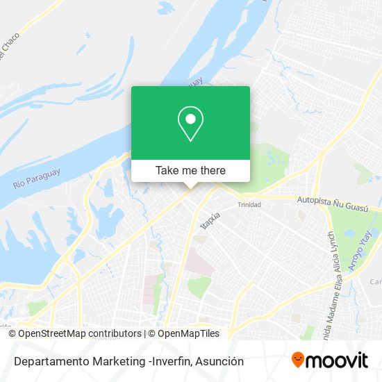 Departamento Marketing -Inverfin map