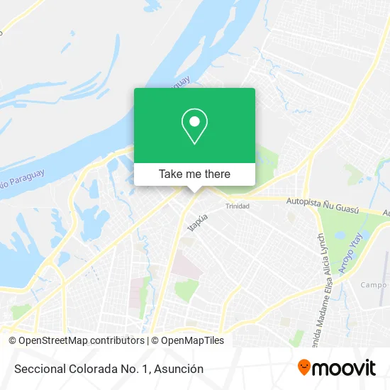 Seccional Colorada No. 1 map