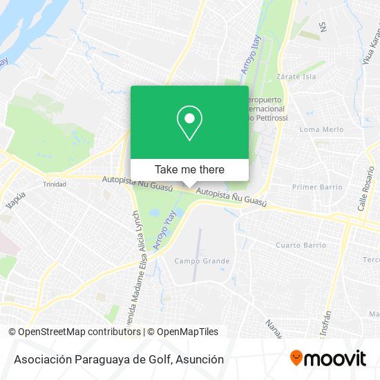 Asociación Paraguaya de Golf map