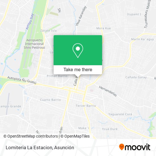 Mapa de Lomiteria La Estacion