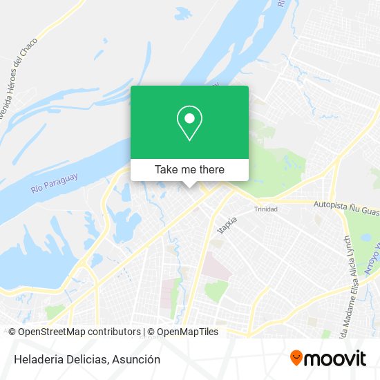 Heladeria Delicias map