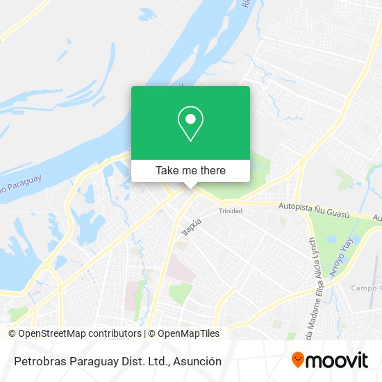 Mapa de Petrobras Paraguay Dist. Ltd.