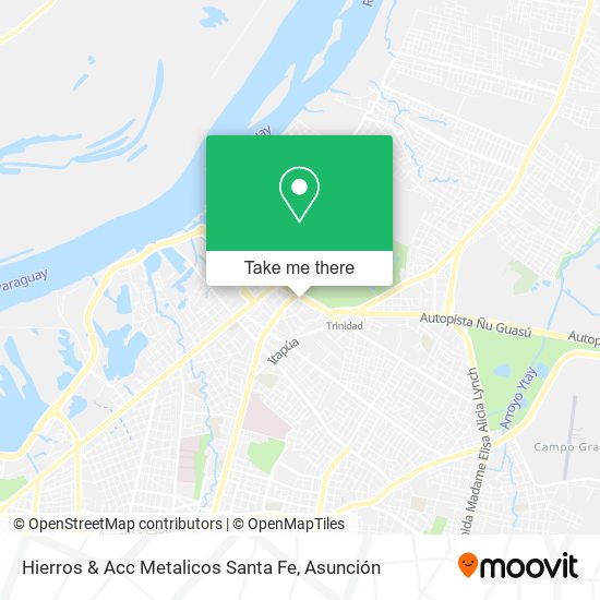 Hierros & Acc Metalicos Santa Fe map