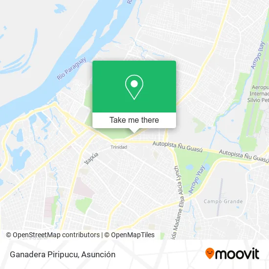 Ganadera Piripucu map