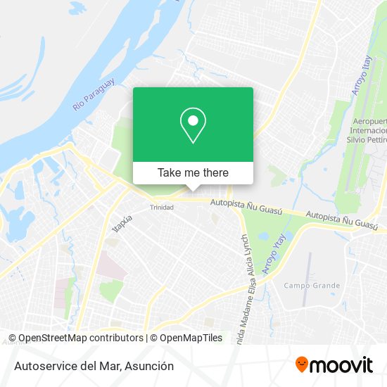 Mapa de Autoservice del Mar