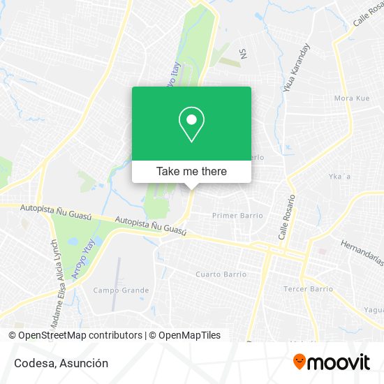 Mapa de Codesa