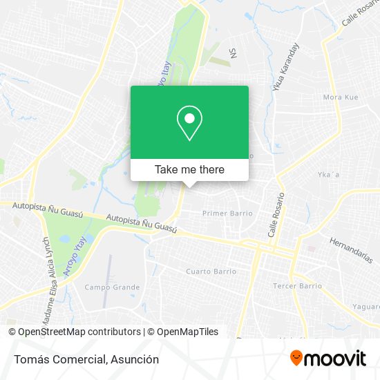 Tomás Comercial map