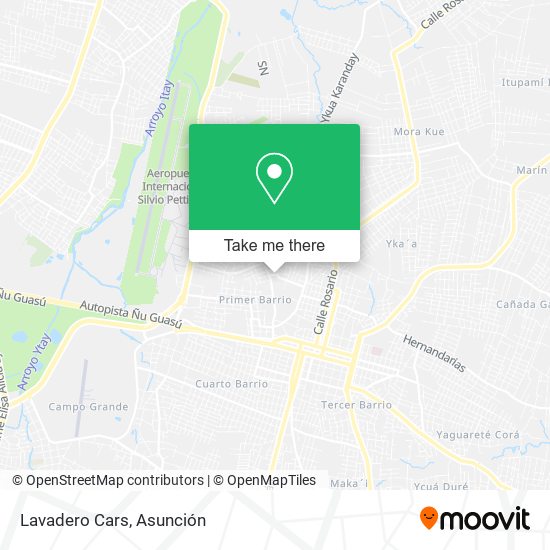 Lavadero Cars map