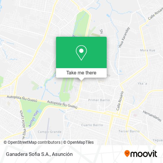 Mapa de Ganadera Sofia S.A.