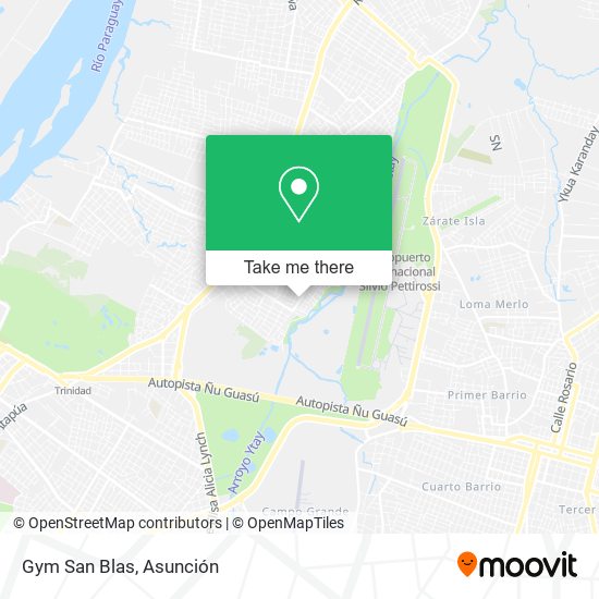 Mapa de Gym San Blas