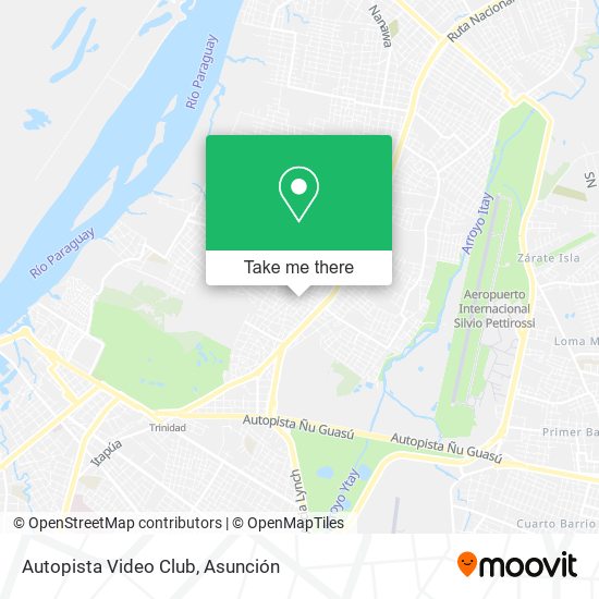 Autopista Video Club map