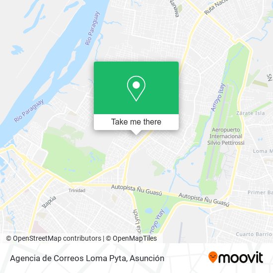 Agencia de Correos Loma Pyta map