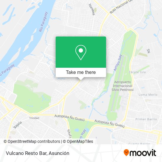 Mapa de Vulcano Resto Bar