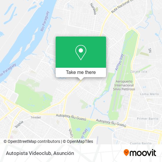 Autopista Videoclub map