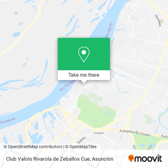 Mapa de Club Valois Rivarola de Zeballos Cue