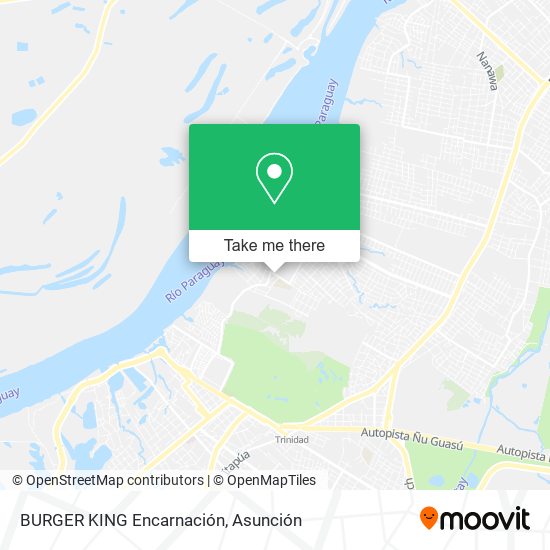 BURGER KING Encarnación map