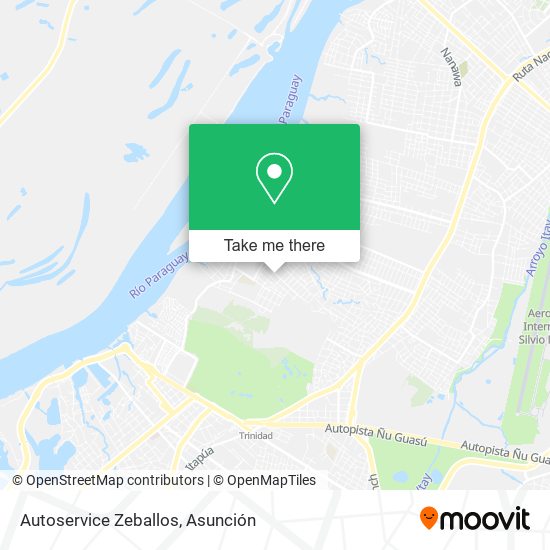 Autoservice Zeballos map
