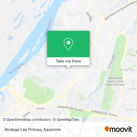 Mapa de Bodega Las Primas