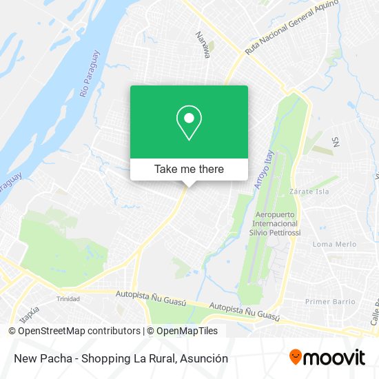 New Pacha - Shopping La Rural map