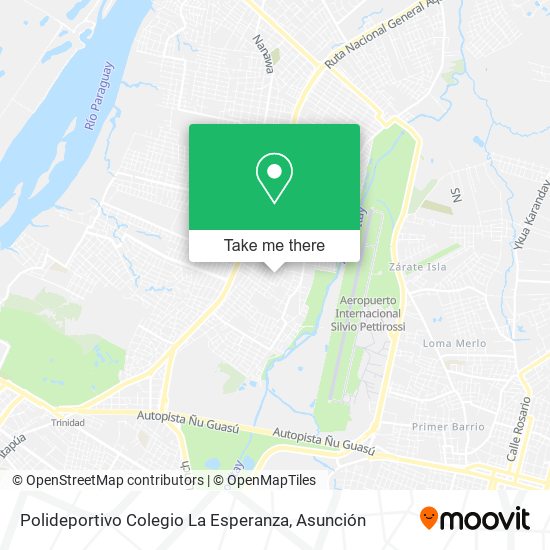 Mapa de Polideportivo Colegio La Esperanza