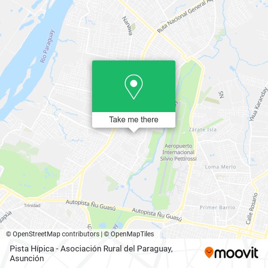 Pista Hípica - Asociación Rural del Paraguay map