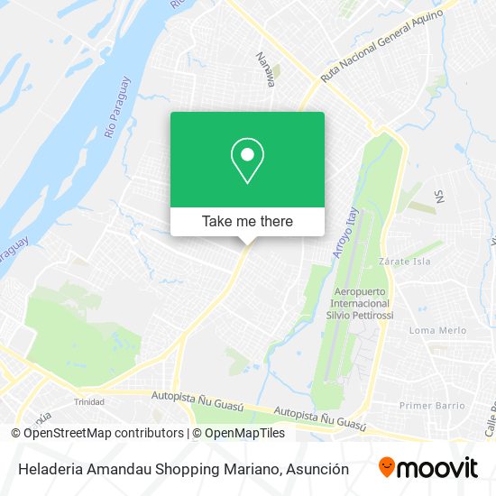 Heladeria Amandau Shopping Mariano map