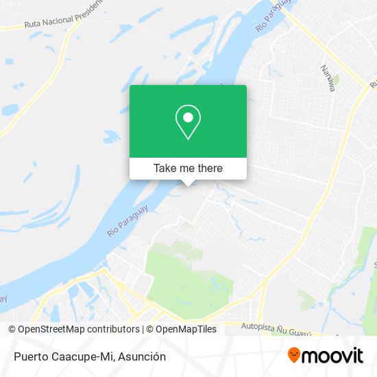 Mapa de Puerto Caacupe-Mi