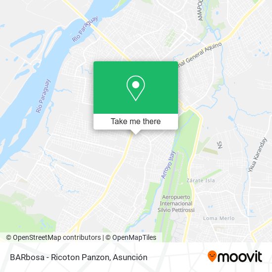 BARbosa - Ricoton Panzon map