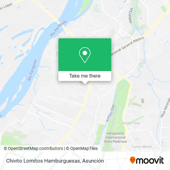 Chivito Lomitos Hamburguesas map