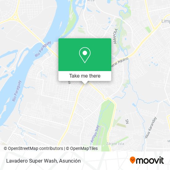 Lavadero Super Wash map