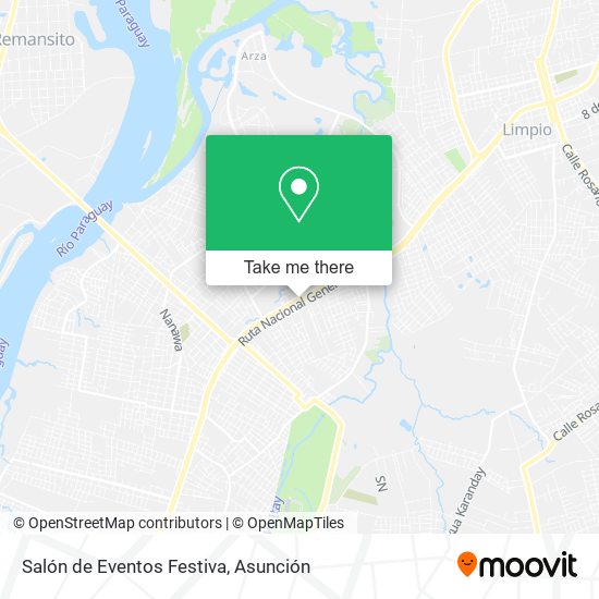 Mapa de Salón de Eventos Festiva