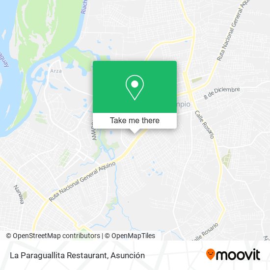 La Paraguallita Restaurant map