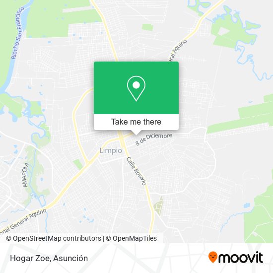 Hogar Zoe map