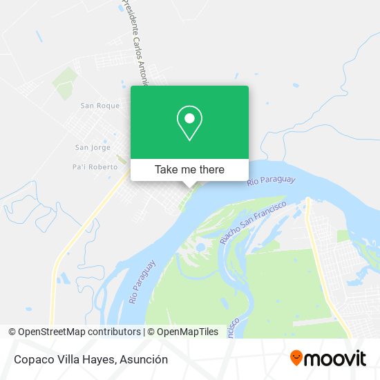 Copaco Villa Hayes map