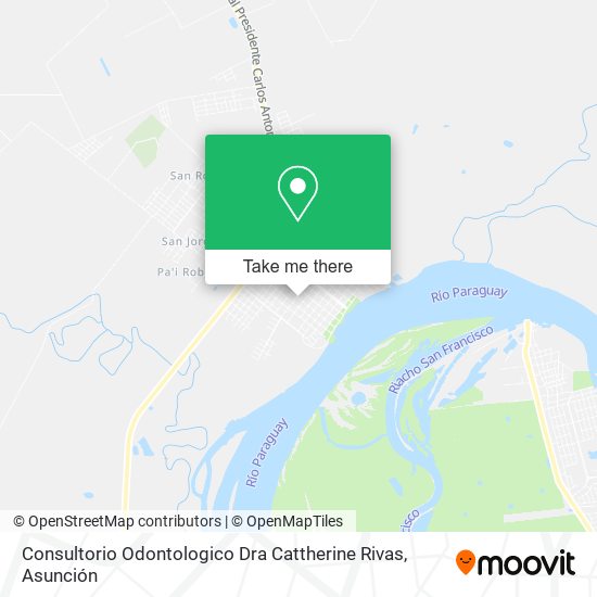Mapa de Consultorio Odontologico Dra Cattherine Rivas