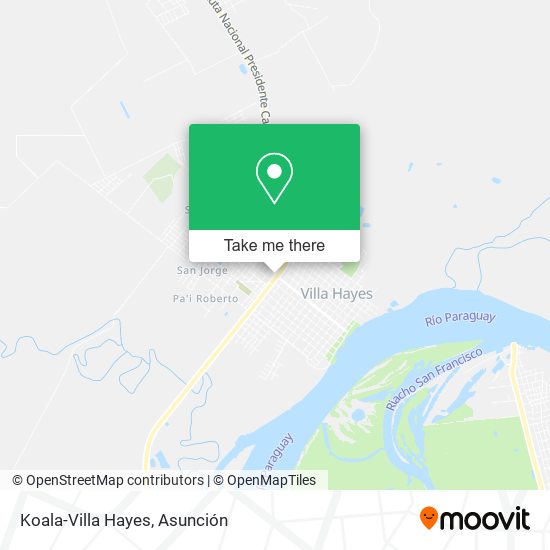 Koala-Villa Hayes map