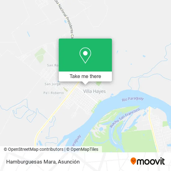 Mapa de Hamburguesas Mara