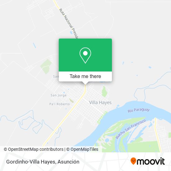 Mapa de Gordinho-Villa Hayes