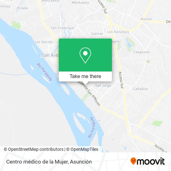 Mapa de Centro médico de la Mujer