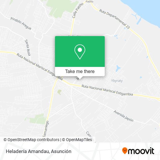 Mapa de Heladería Amandau