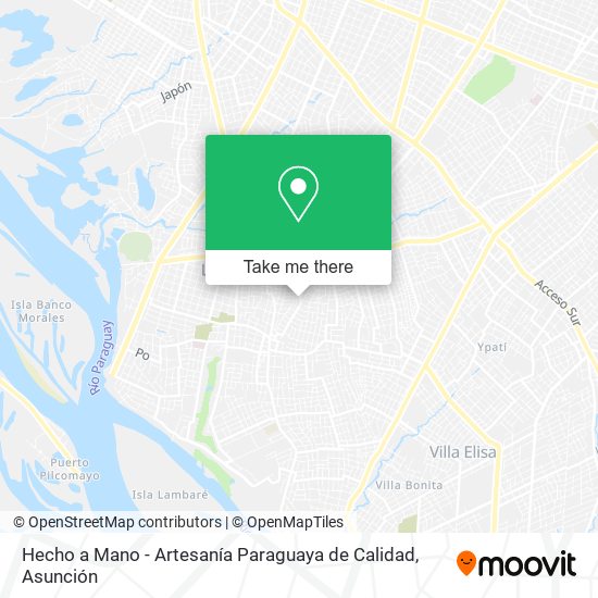 Hecho a Mano - Artesanía Paraguaya de Calidad map
