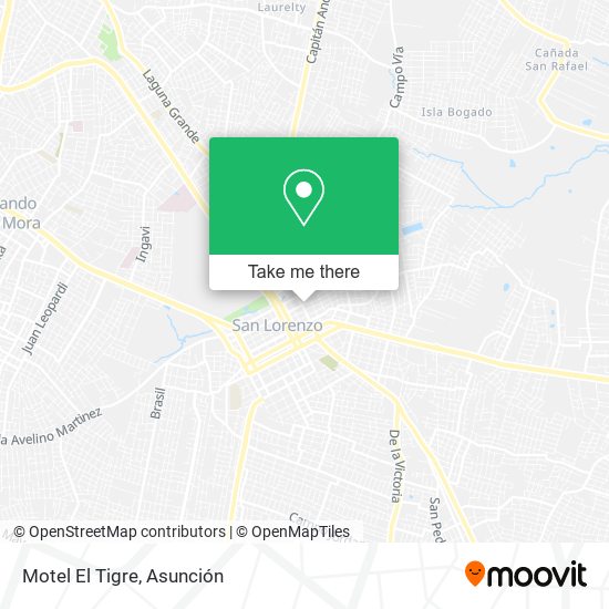 Motel El Tigre map