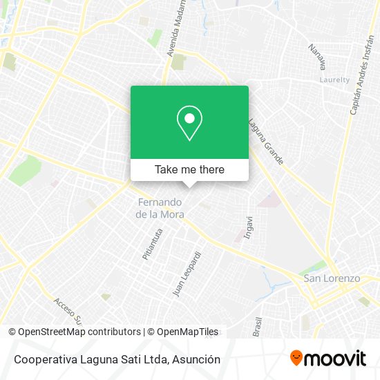 Cooperativa Laguna Sati Ltda map