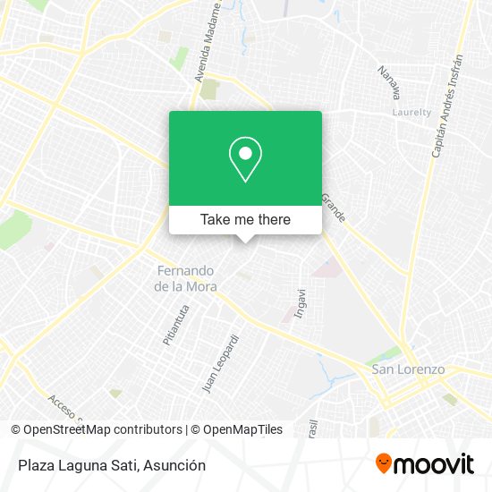Mapa de Plaza Laguna Sati